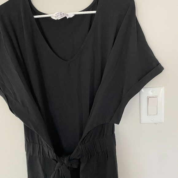 Studio Untold Black Tie Waist Dress - Plus Size - Picture 6 of 9